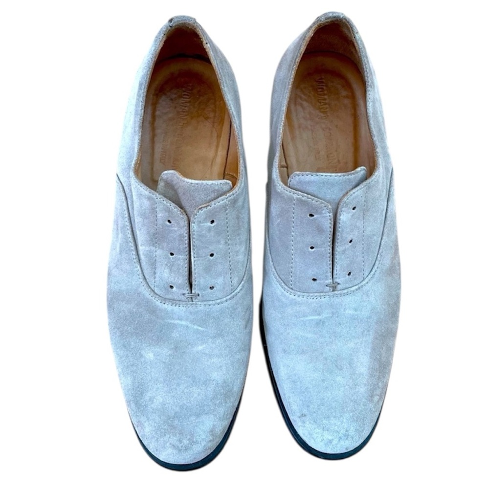 Woman by common projects grey suede derby shoes size 8.5 Professional